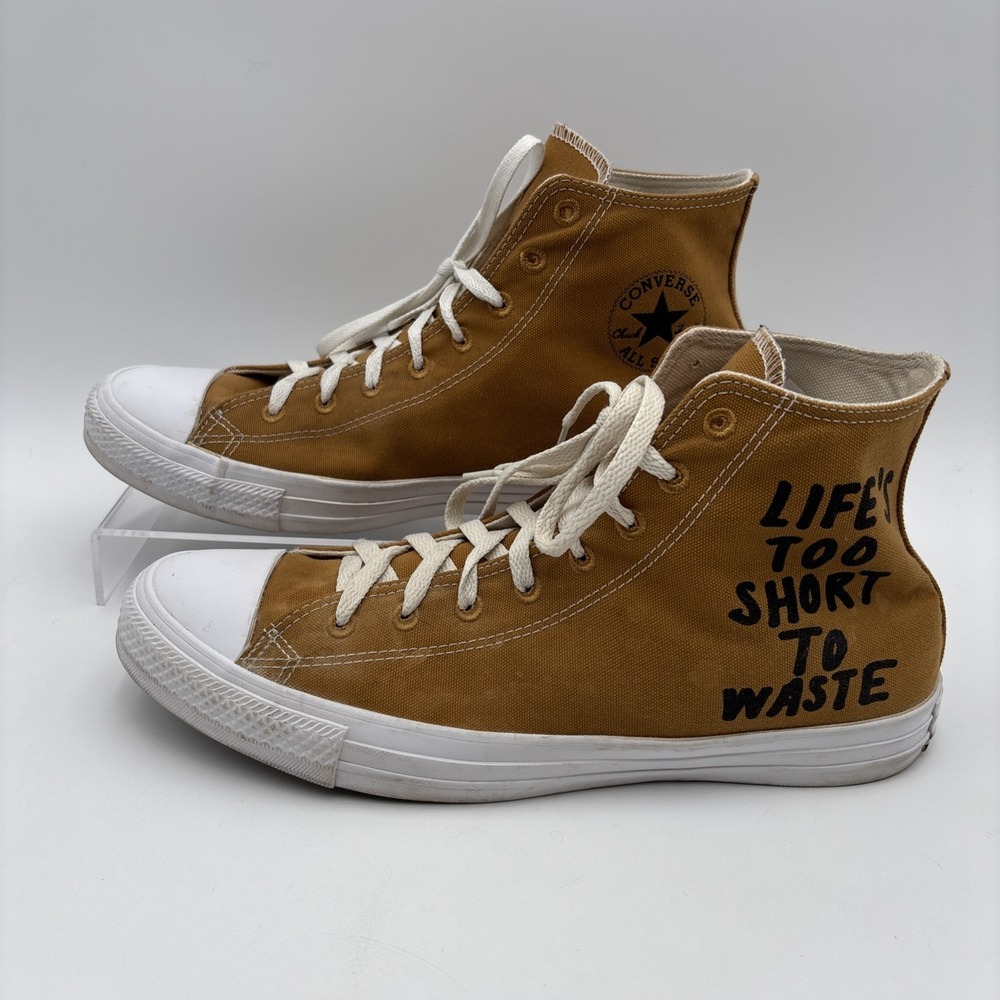 Converse Chuck Taylor All Star High Tops - Mens Size 10.5 - Tan Renew Hi Canvas